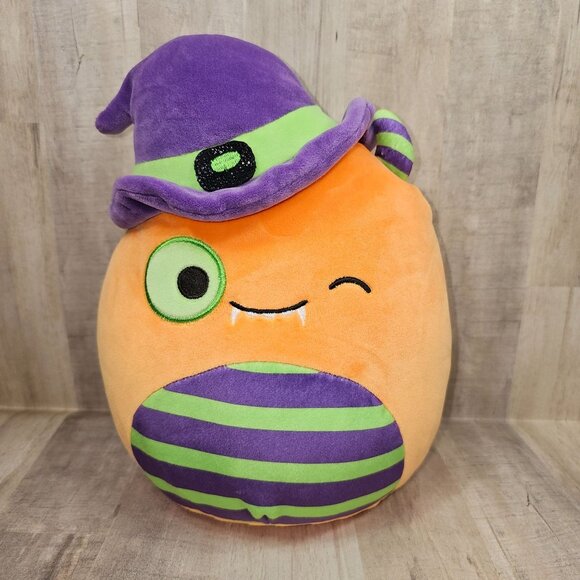 Squishmallows Charlon The Monster Plush Wizard Witch Halloween Purple Orange - Picture 1 of 7